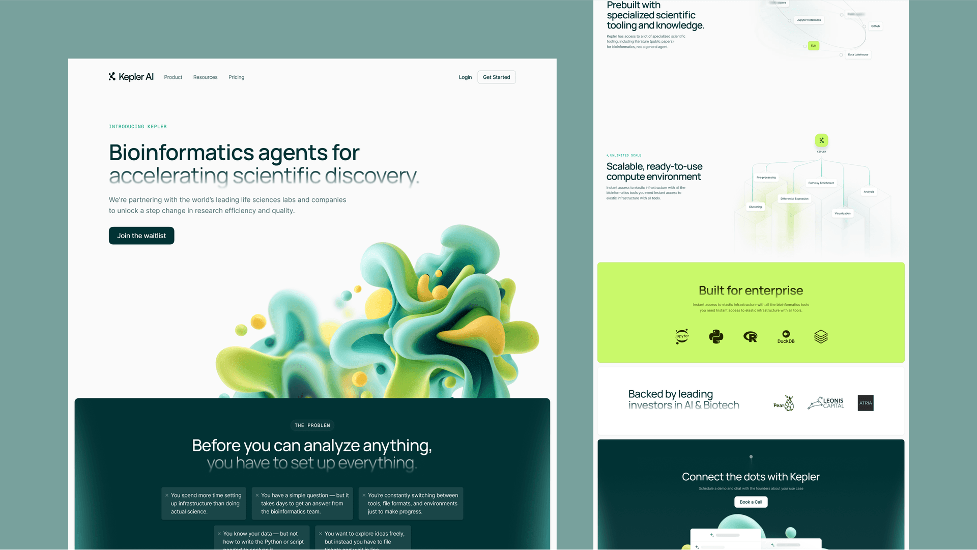 Kepler AI website preview